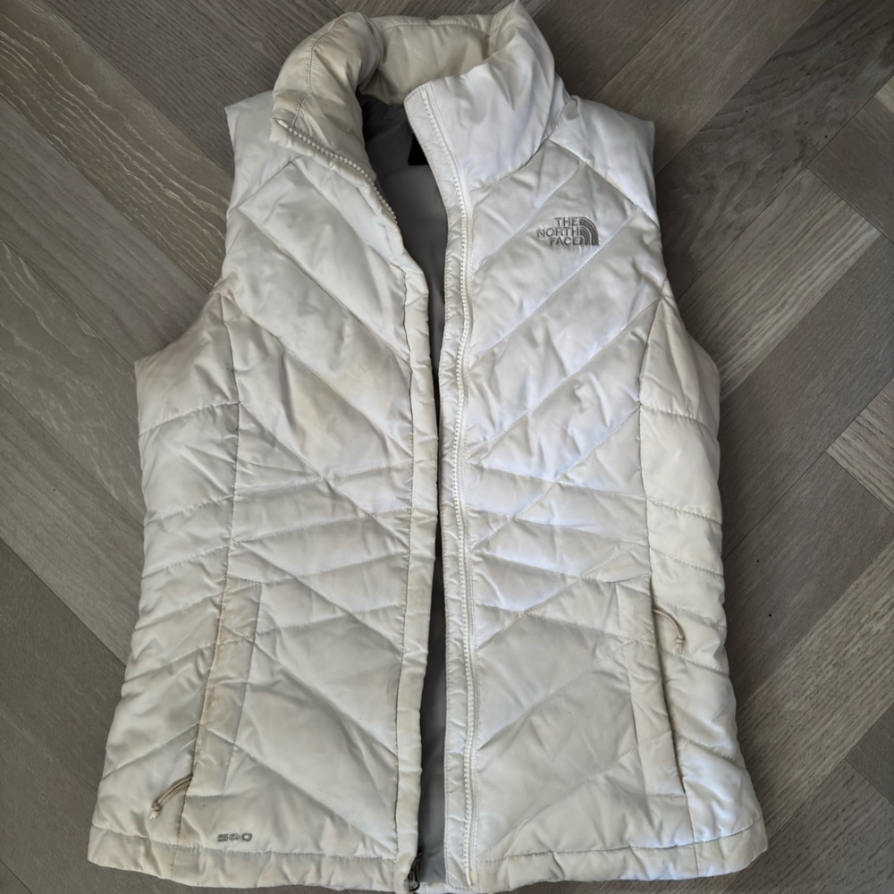 White North Face Puffer Vest